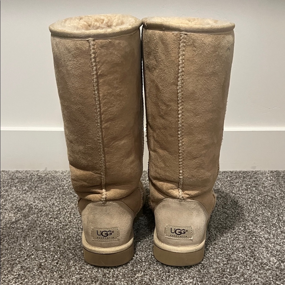 UGG Classic Tall II Sand Suede Women's Boots - Picture 4 of 6